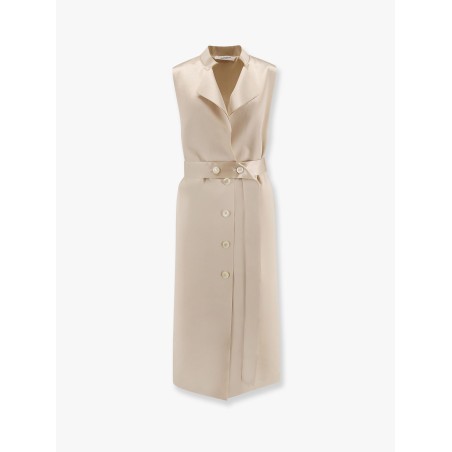 Satin vest/dress with belt
