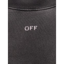 Cotton sweatshirt with frontal 'off' logo