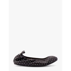 Leather ballerinas with stud detail