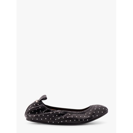 Leather ballerinas with stud detail