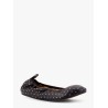Leather ballerinas with stud detail