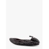 Leather ballerinas with stud detail