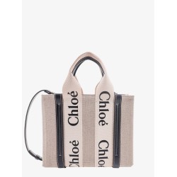 Woody small linen and leather handbag.this bag is made with lower environmental impact material