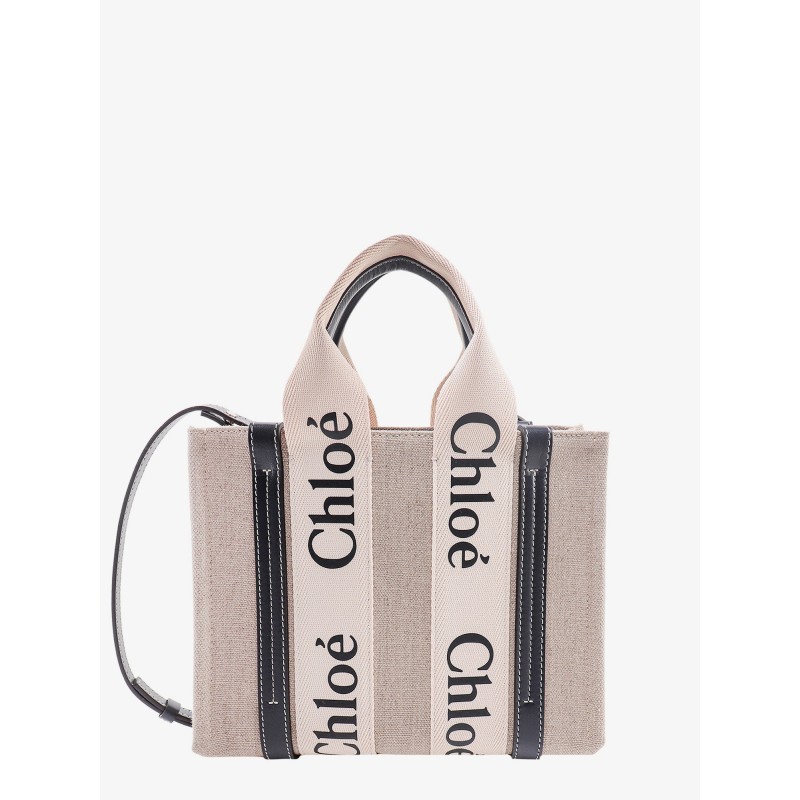 Woody small linen and leather handbag.this bag is made with lower environmental impact material