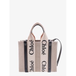 Woody small linen and leather handbag.this bag is made with lower environmental impact material