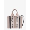 Woody small linen and leather handbag.this bag is made with lower environmental impact material