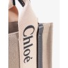 Woody small linen and leather handbag.this bag is made with lower environmental impact material