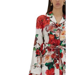 ROSE PRINT PAJAMA SHIRT