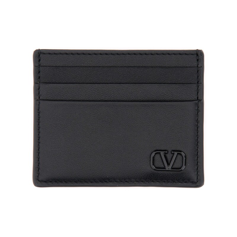 CALFSKIN "VLOGO SIGNATURE" CARD HOLDER