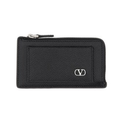 "VLOGO SIGNATURE" LEATHER COIN PURSE