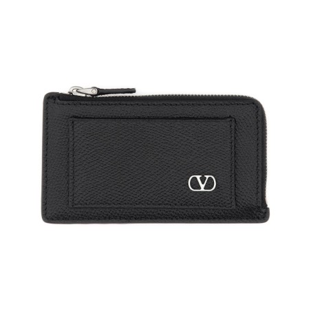 "VLOGO SIGNATURE" LEATHER COIN PURSE