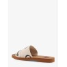 Woody linen flat sandals
