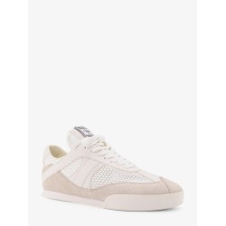 Chloé Kick low-top leather sneakers with mesh inserts