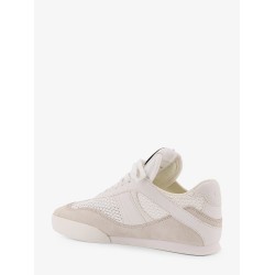 Chloé Kick low-top leather sneakers with mesh inserts