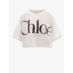 Cropped cotton t-shirt