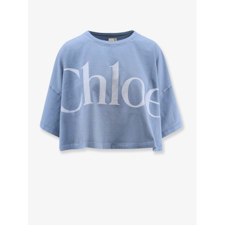 Cropped cotton t-shirt