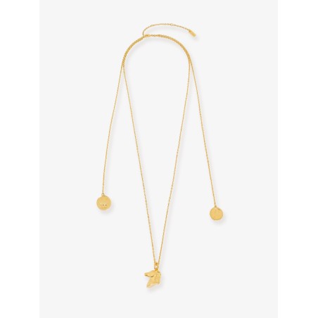 Chloé Charms brass necklace