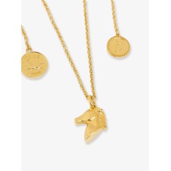 Chloé Charms brass necklace