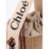 Woody rafia bucket bag