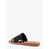 Woody linen flat sandals
