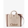 Chloè Carry canvas shoulder bag with logo embroidery