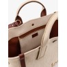 Chloè Carry canvas shoulder bag with logo embroidery