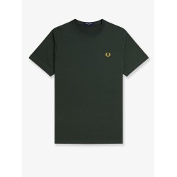 Cotton t-shirt with logo embroidery