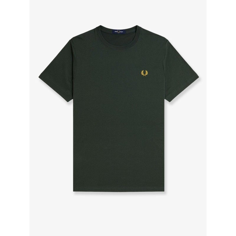 Cotton t-shirt with logo embroidery