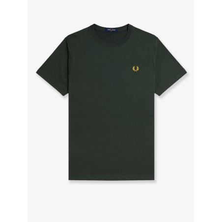 Cotton t-shirt with logo embroidery