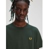 Cotton t-shirt with logo embroidery