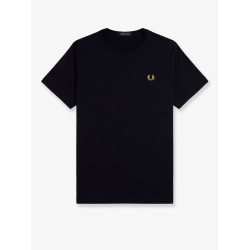 Cotton t-shirt with logo embroidery