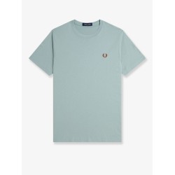 Cotton t-shirt with logo embroidery