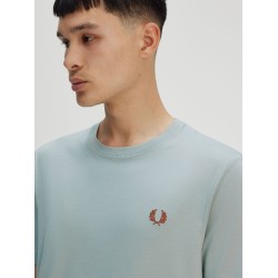 Cotton t-shirt with logo embroidery