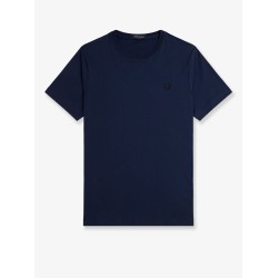 Cotton t-shirt with logo embroidery