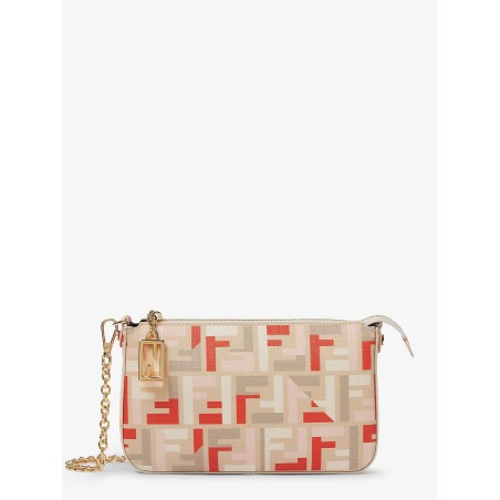 Pouch Baguette FF jacquard fabric shoulder bag