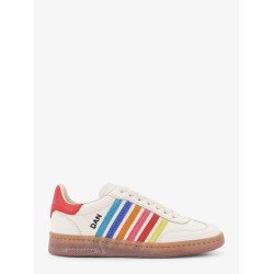 Boxer Dsquared2 Summer Lovers leather sneakers with multicolor stripes