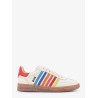 Boxer Dsquared2 Summer Lovers leather sneakers with multicolor stripes