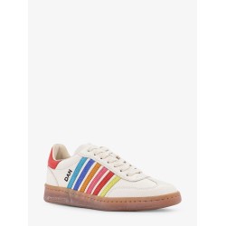 Boxer Dsquared2 Summer Lovers leather sneakers with multicolor stripes