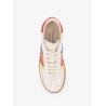 Boxer Dsquared2 Summer Lovers leather sneakers with multicolor stripes