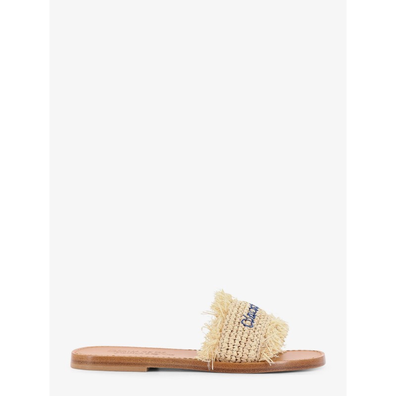 Dsquared2 Summer Lovers Natural rafia flat sandals