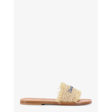 Dsquared2 Summer Lovers Natural rafia flat sandals