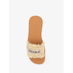 Dsquared2 Summer Lovers Natural rafia flat sandals