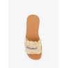 Dsquared2 Summer Lovers Natural rafia flat sandals