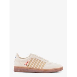 Boxer Dsquared2 Summer Lovers canvas and natural rafia sneakers