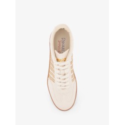 Boxer Dsquared2 Summer Lovers canvas and natural rafia sneakers
