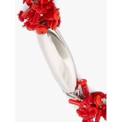 Glass and metal necklace