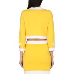 HEART BUTTONS CREPE JACKET