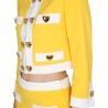 HEART BUTTONS CREPE JACKET
