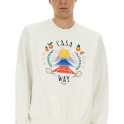 SWEATSHIRT WITH "HOME WAY MOUNTAIN" EMBROIDERY