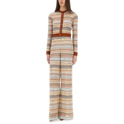 LEGGINGS WITH ZIG ZAG LAMÉ FRINGE